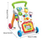 Trotteur Pousseur Musical avec Jeux Enfants pour Apprendre à Marcher