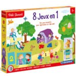 Clementoni-Clementoni-62543.7 Educatif-8 Jeux en 1-3 À 6 Ans, 62543