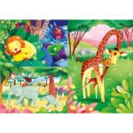 Animaux de la Savane et Leur Petit - Clementoni - Supercolor - Jungle Friends -