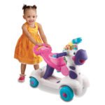VTech - 112655 - Trottino Mon Zèbre Rigolo - Rose - Version FR