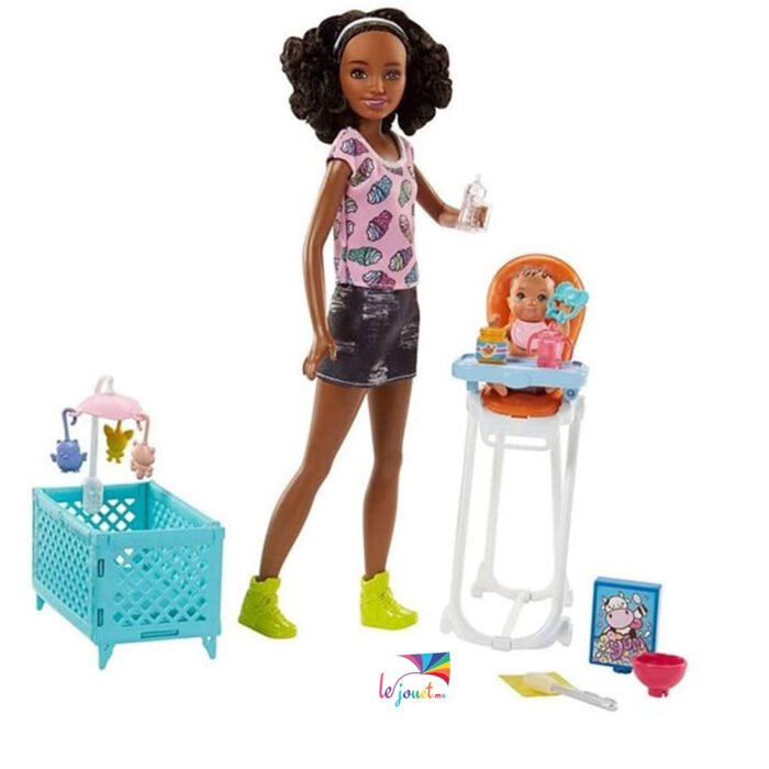 COFFRET BABYSITTER BARBIE– MATTEL 5