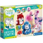 Clementoni- Créateur de Talents-Créations Pompons-kit de Loisir créatif-Version française-fabriqué en Italie, 8 Ans et Plus, 52504, Multicolore