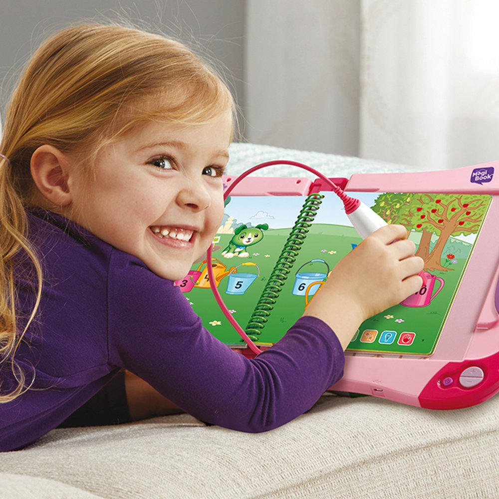 MagiBook Starter Pack Rose – VTECH (1) VTech - MagiBook Starter Pack Rose, Livre Interactif Enfant – Version FR & Livre MagiBook - Mes Premiers apprentissages Niveau Maternelle - Pack de 3 Livres, Livres éducatifs – Version FR