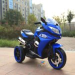 Moto électrique enfants 3 roues Style BMW avec LED
