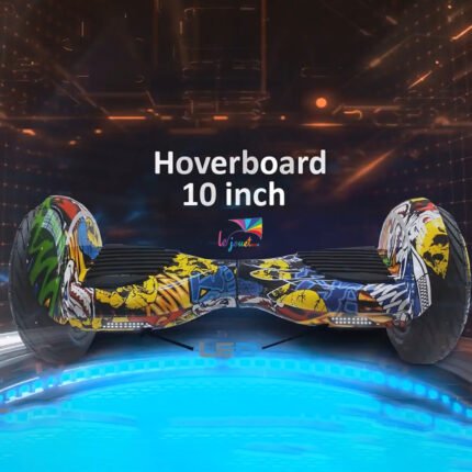 Nouveau Smart Hoverboard 4×4 Bluetooth 10 pouces graffiti, flame et carbone