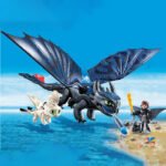Playmobil Krokmou Harold Avec Bébé Dragon