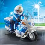 Moto de policier avec gyrophare Playmobil