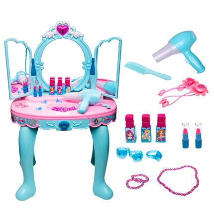 Princesse Coiffeuse lumineuse avec miroir magique et sèche-cheveux