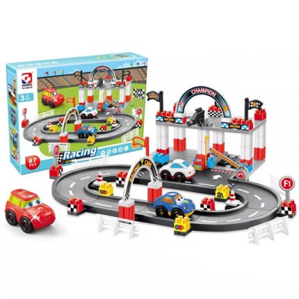 Racing speed Circuit de course 87 Pcs avec 3 Mini Voitures