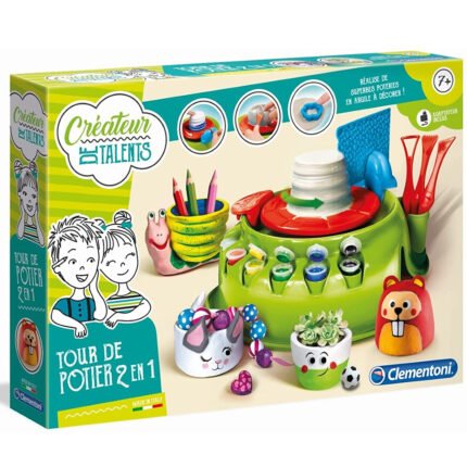 Clementoni Créateur de Talents - Tour de Potier 2 en 1-avec Chargeur- 52312