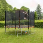 Trampoline - 2,44 m de diamètre - Hauteur : 2,09 m - Échelle et filet - Trigano