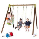 Portique Balançoires Bois et Métal 2,30 m Yuko -TRIGANO –