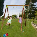 Portique XYLO bois métal 3 agrès - TRIGANO –