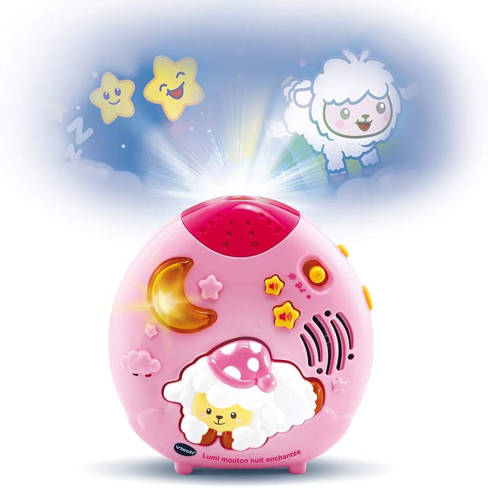 Lumi Mouton Nuit Enchantée Rose - VTech – (1) Lumi Mouton Nuit Enchantée Rose - VTech –