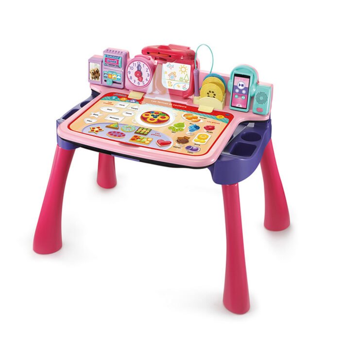 Magi Bureau Interactif 5 en 1 Rose – Vtech – 4
