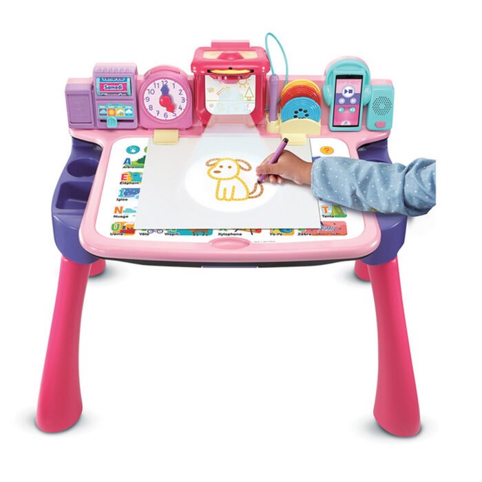 Magi Bureau Interactif 5 en 1 Rose – Vtech – 5