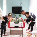 Smoby-Le Babyfoot PowerPlay 4 en 1 billard, ping-pong, hockey et babyfoot