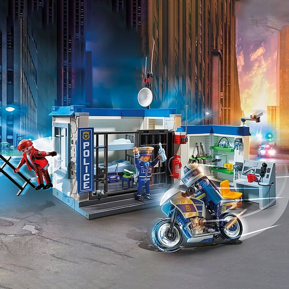 Poste de police et cambrioleur - PLAYMOBIL -City Action-70568 (2) Poste de police et cambrioleur - PLAYMOBIL