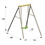 Balançoire bébé métal Agility ALLEGRO - Trigano