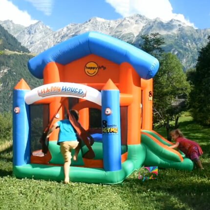 Happy hop - Aire de jeux gonflable la maison joyeuse 270 x 250 x 220 cm