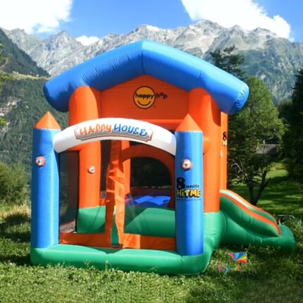 Happy hop - Aire de jeux gonflable la maison joyeuse 270 x 250 x 220 cm