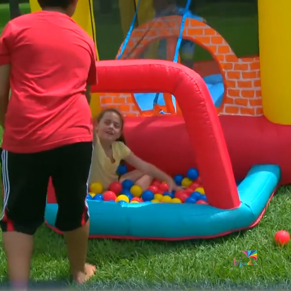 Happy hop - Grande Aire de jeux gonflable - 4 en 1 – 9114 - (4) Happy hop - Grande Aire de jeux gonflable - 4 en 1