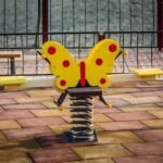 Jouet à bascule à ressort deux places "Papillon"