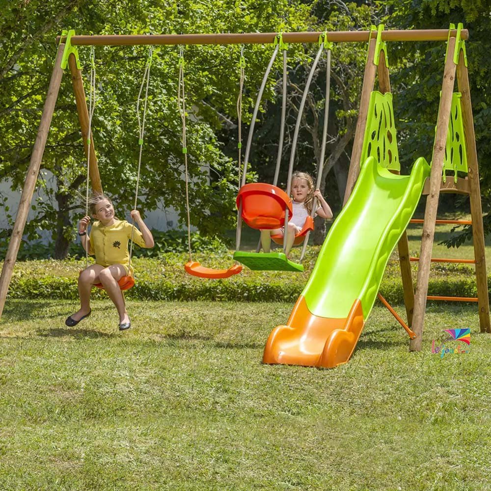 Portique Zambo en bois et métal, 2,30 m – Trigano (1) Portique Zambo en bois et métal, 2,30 m – Trigano