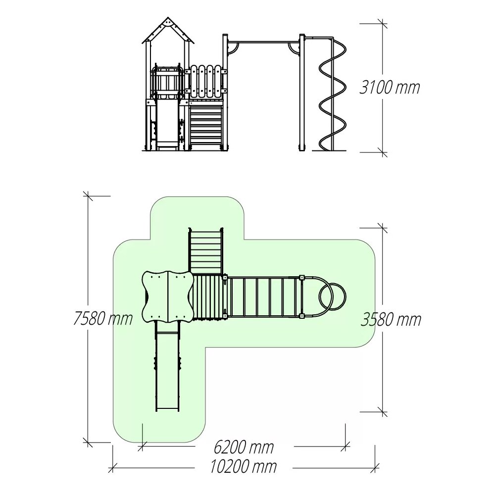 STRUCTURE DE JEUX POUR COLLECTIVITÉS IK-5.25 (14) STRUCTURE DE JEUX POUR COLLECTIVITÉS IK-5.25