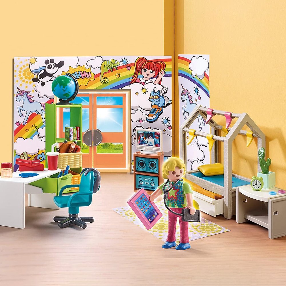 Chambre d'adolescent Playmobil City Life - 70988 - (2) Chambre dadolescent Playmobil City Life 70988 2