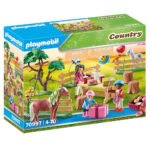 Décoration fête avec poneys Playmobil Country