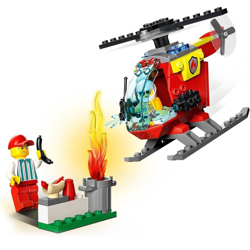 L'hélicoptère des pompiers - LEGO City Fire (2) Lhelicoptere des pompiers LEGO City Fire 2
