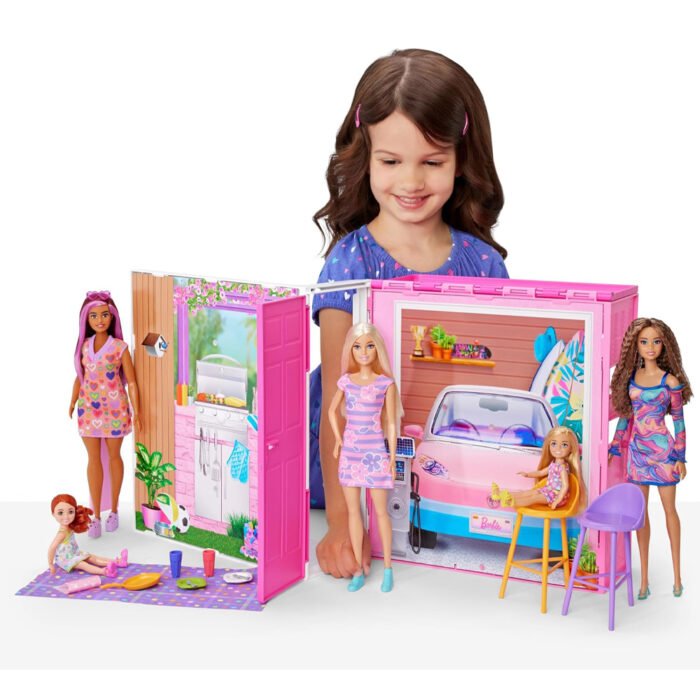 Maison de vacances Barbie. Avec 4 zones de jeu et 11 accessoires 2