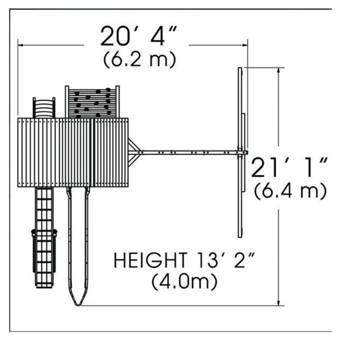 Structure de jeux Olympian Treehouse Jumbo 4 3