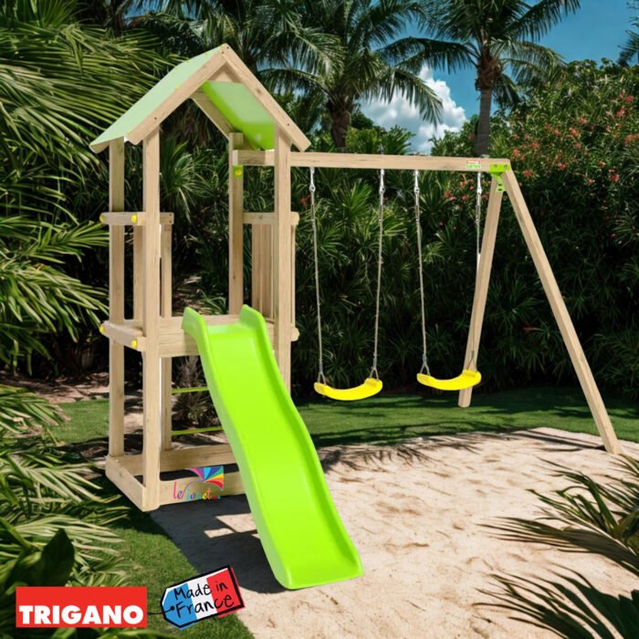 Aire de jeux bois 190 m EASY XPERIENCE Trigano 2