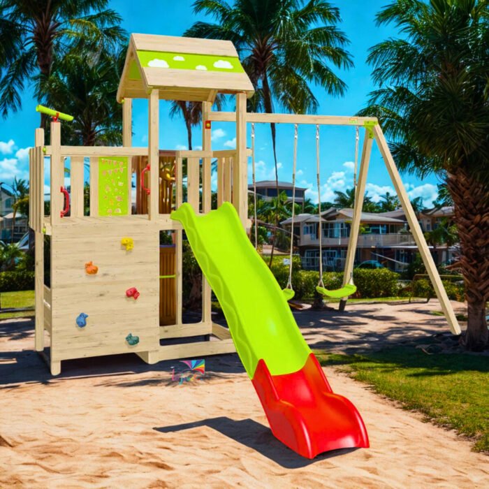 Aire de jeux bois 220 m UTOPIA XPRESSION Trigano 1