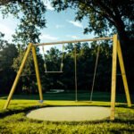 Balançoire en bois poutre métal 3 m Adulte WALTER - Trigano